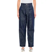 Too God - High-Waisted Wide Leg Jeans With Knee Cuts And Fiv - Größe 26 - blau Too God - High-Waisted Wide Leg Jeans With Knee Cuts And Fiv - Größe 26 - blau