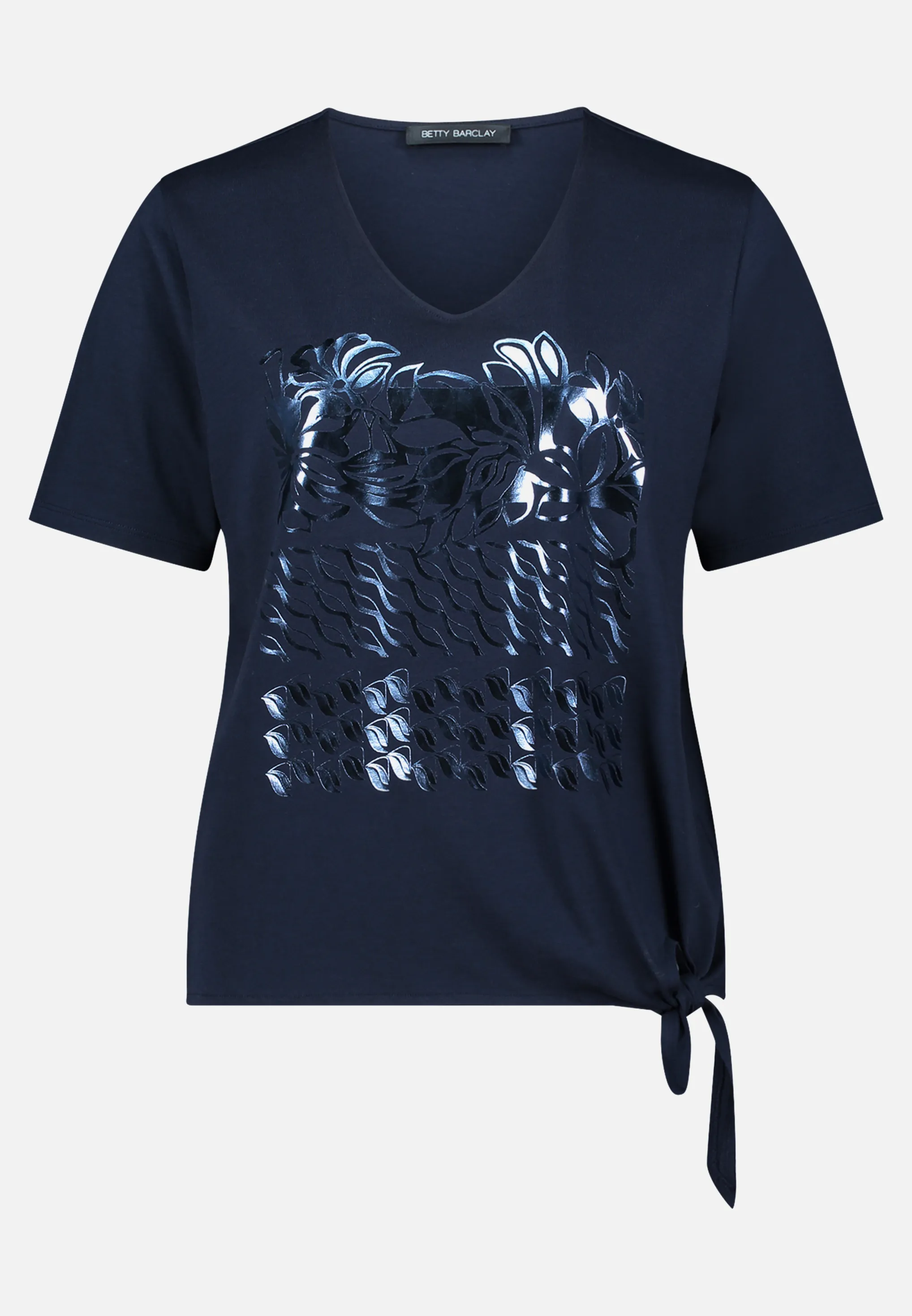Basic Shirt mit Schleifenknoten – Bild 3