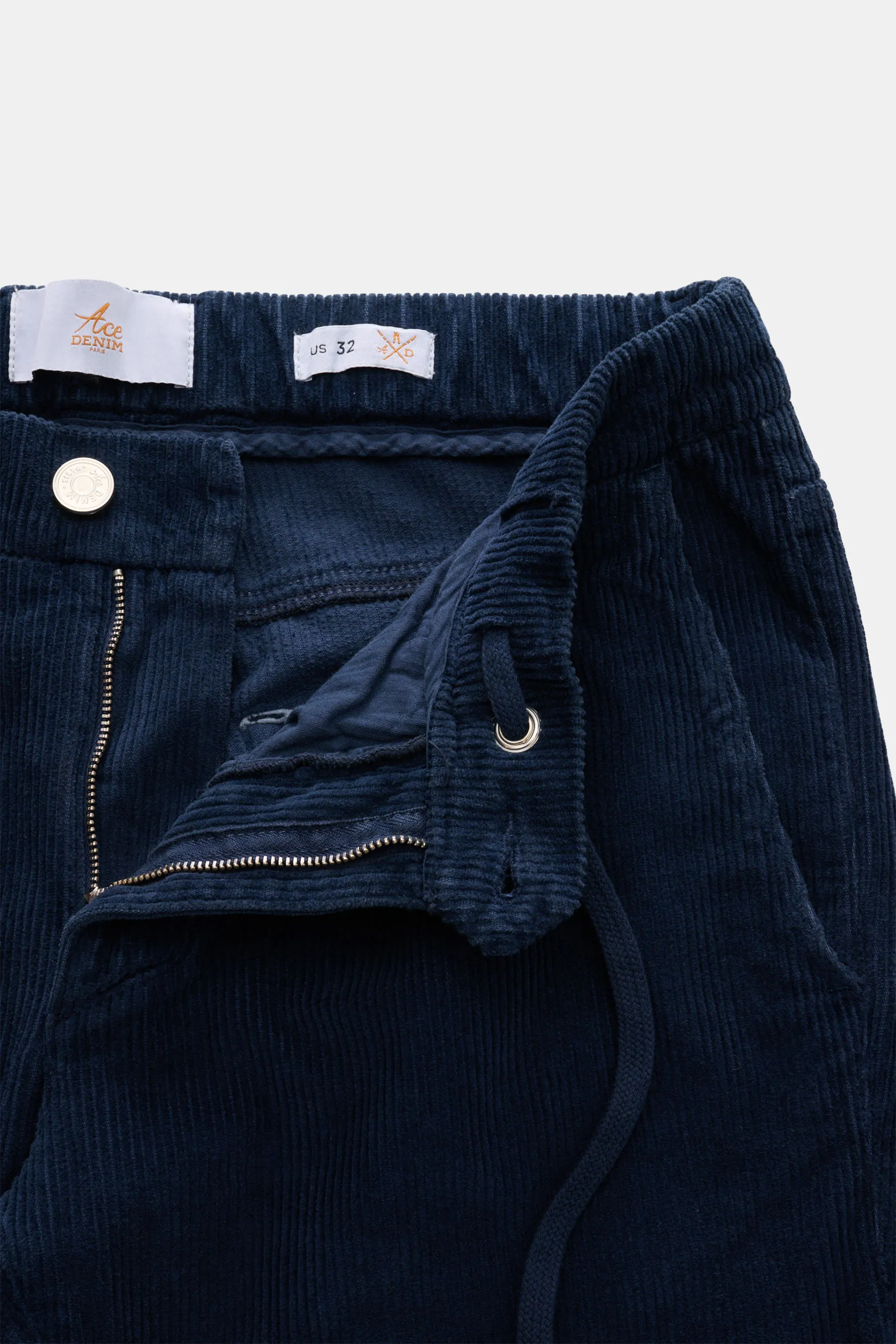 Ace Denim - Herren - Cord-Jogpants navy – Bild 4