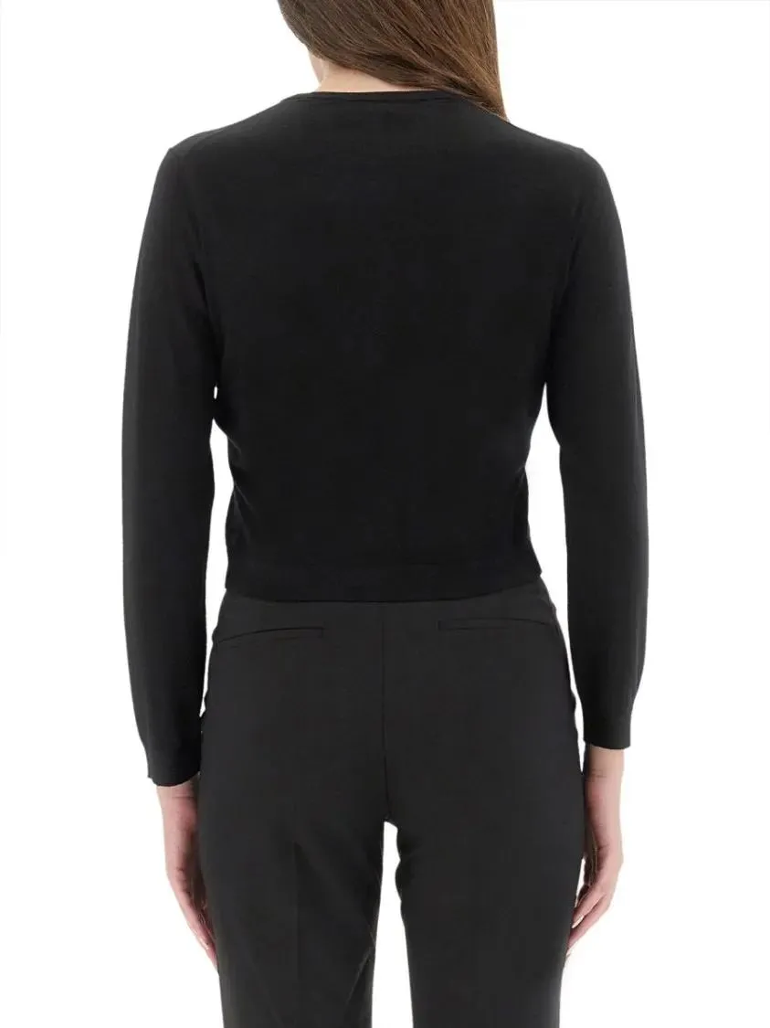 Theory - Cropped Black Cardigan - Größe M - schwarz – Bild 3