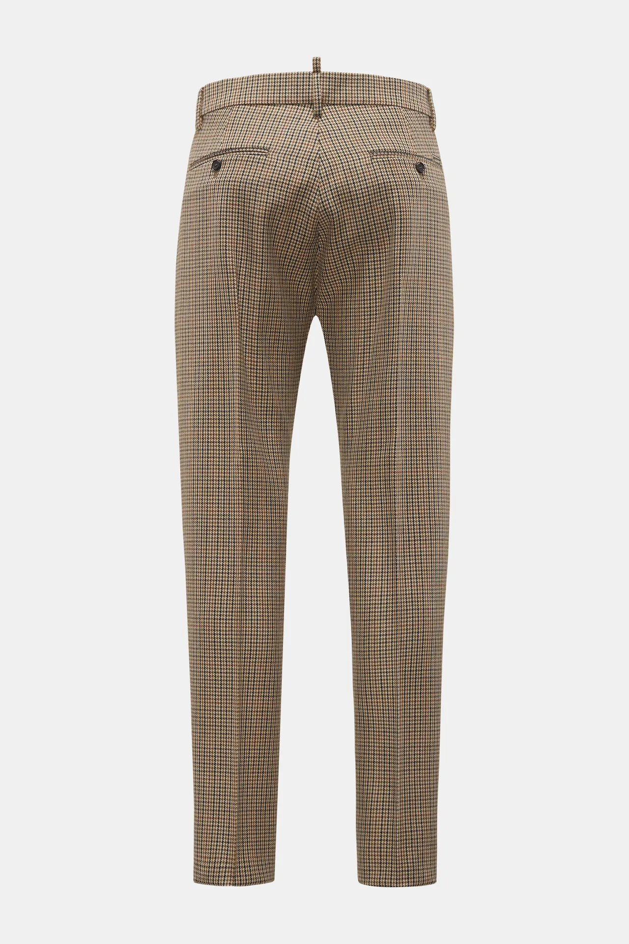 Dsquared2 - Herren - Wollhose beige/braun kariert – Bild 3