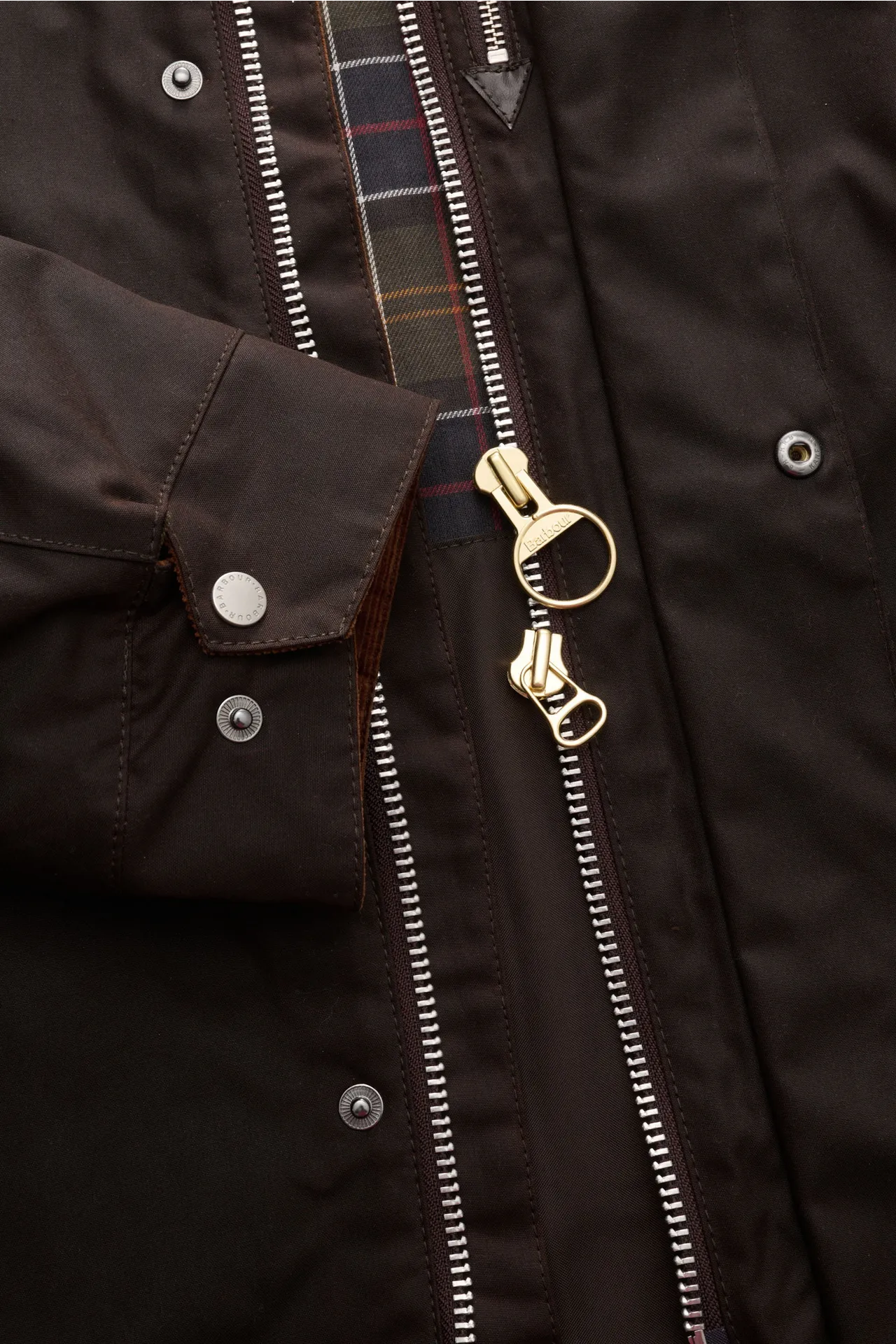 Barbour - Herren - Wachsparka 'Beeston' dunkelbraun – Bild 4