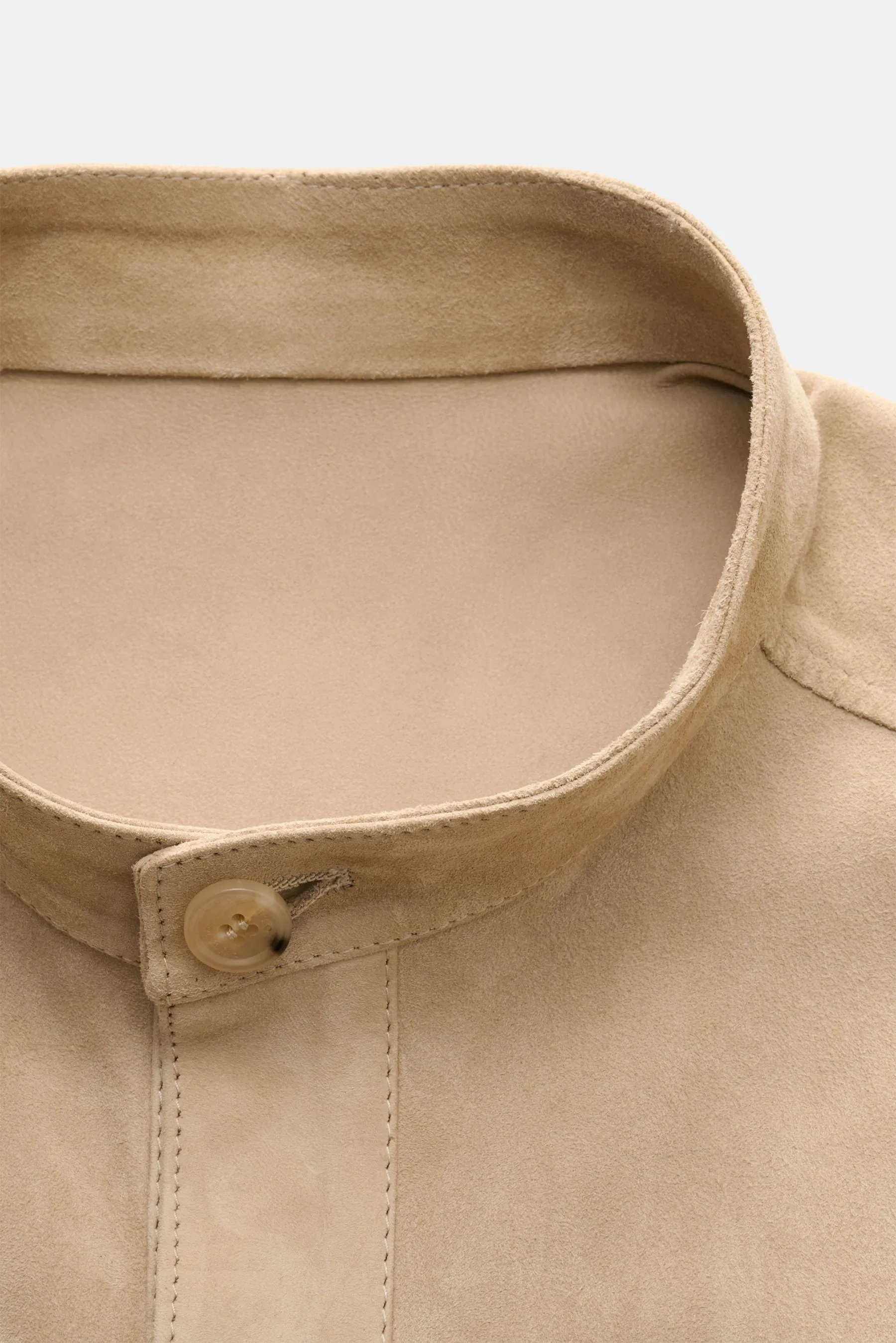 Rifugio - Herren - Veloursleder-Overshirt beige – Bild 3