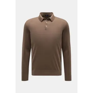 Fedeli - Herren - Strickpolo %27Sportman%27 graubraun Fedeli - Herren - Strickpolo %27Sportman%27 graubraun