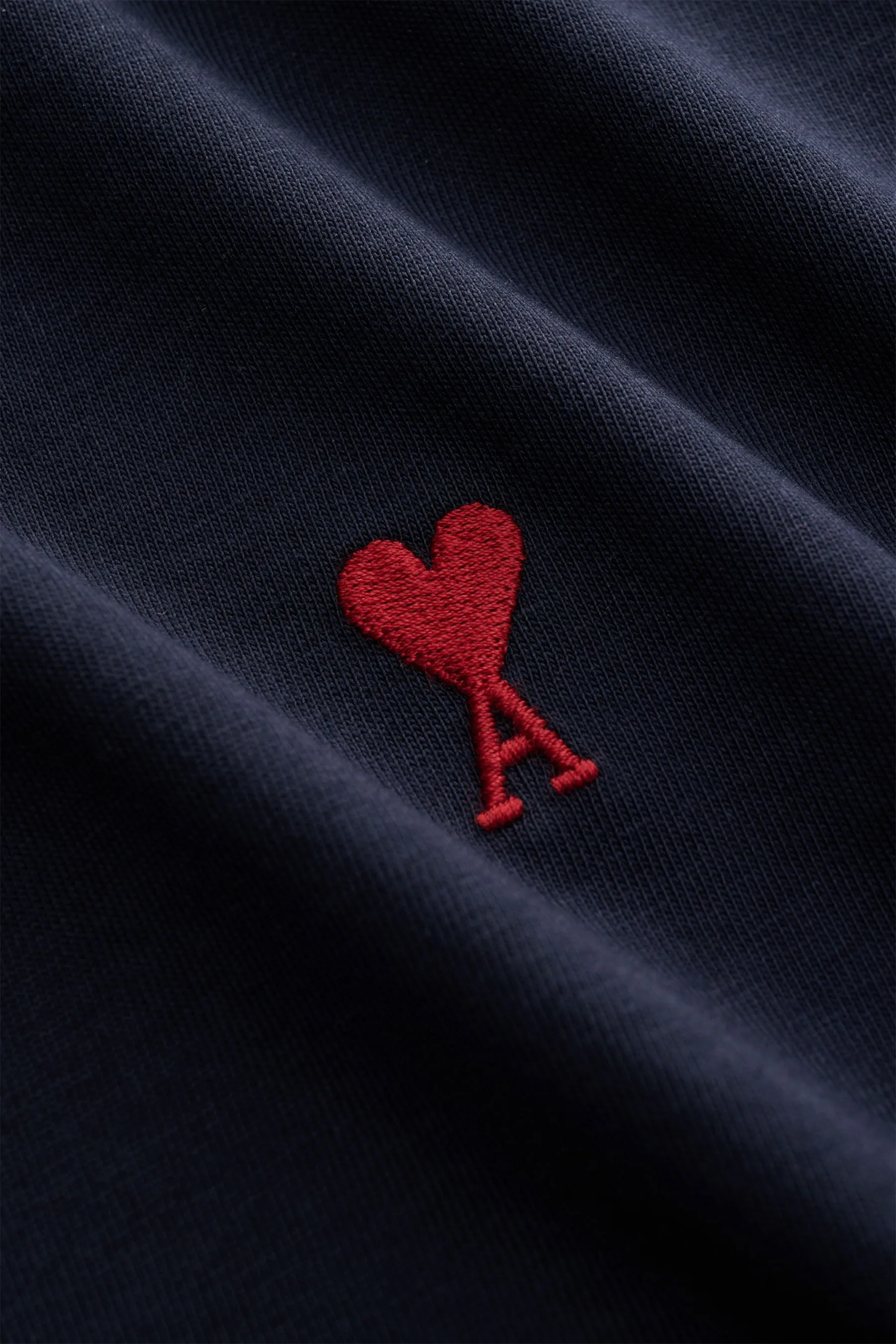 Ami Paris - Herren - Rundhals-T-Shirt navy – Bild 4