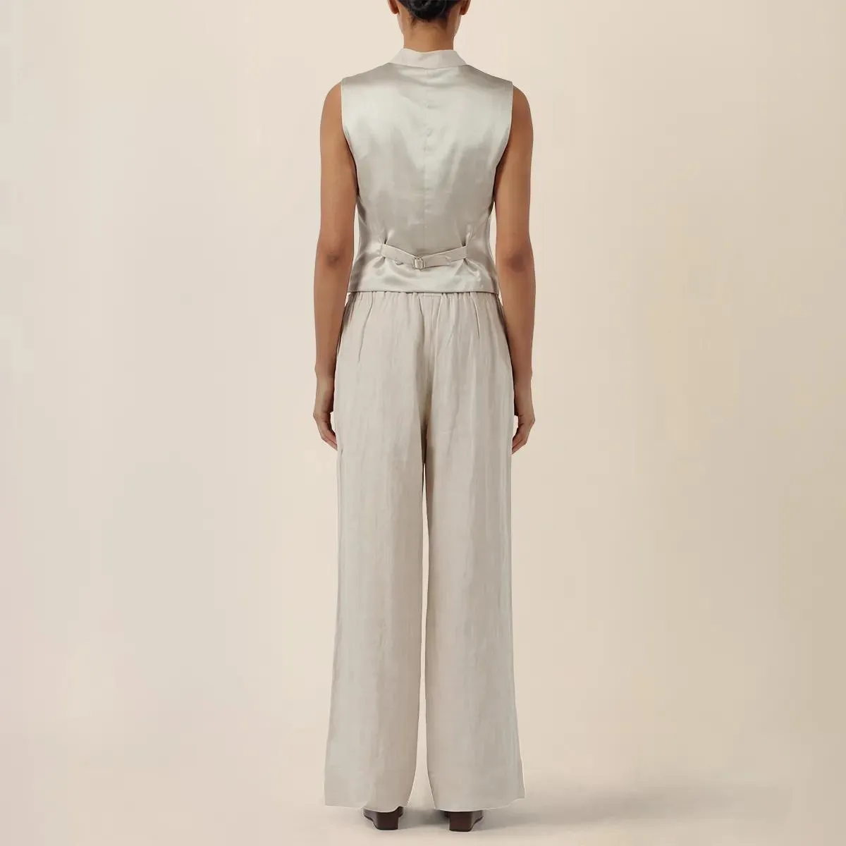 Apart - Weite Hose - Größe 42 - beige – Bild 2