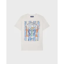 Vilebrequin - Paris Plage Baumwoll-t-shirt Für Herren - T-shirt - Portisol - Weiss - Größe L Vilebrequin - Paris Plage Baumwoll-t-shirt Für Herren - T-shirt - Portisol - Weiss - Größe L
