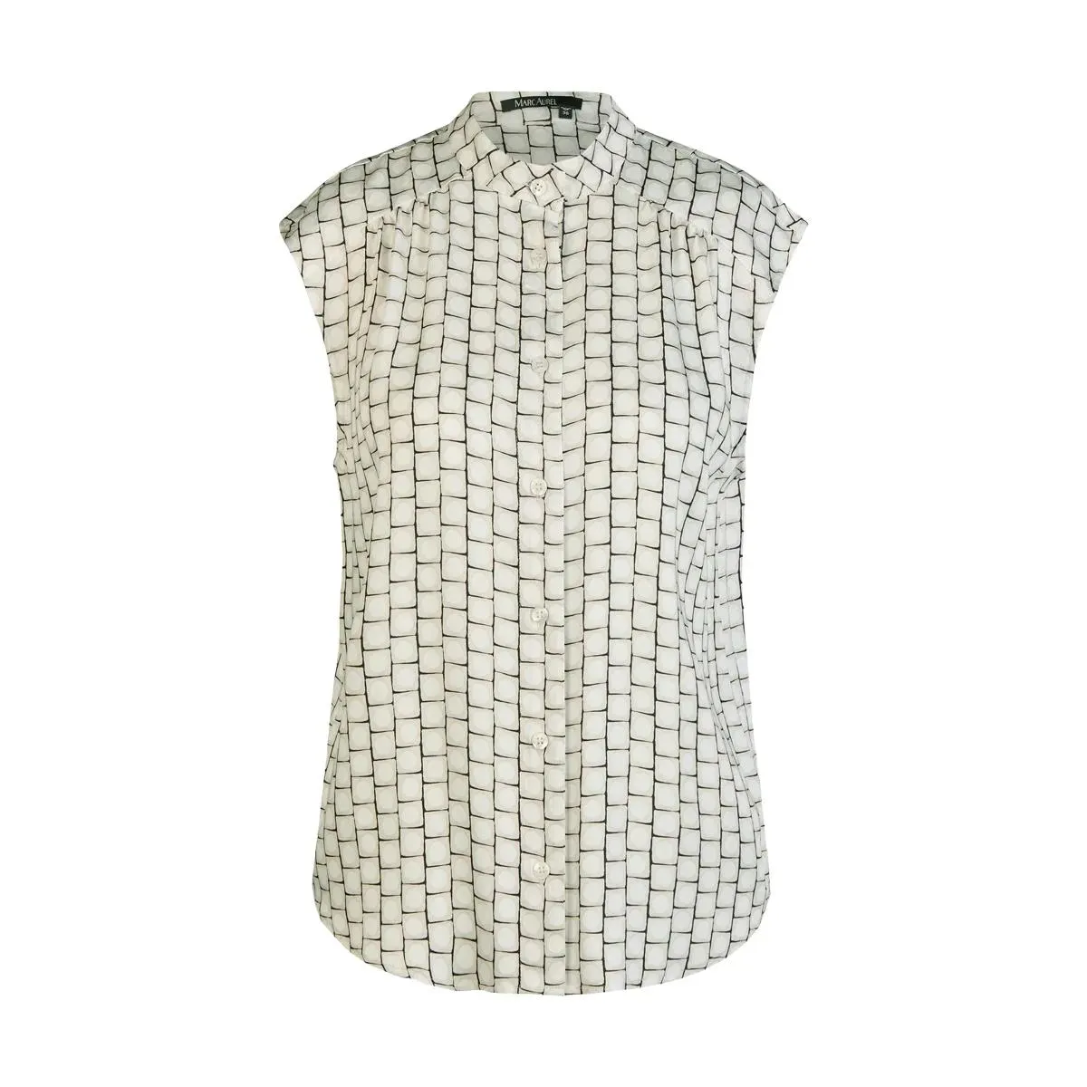 Marc Aurel - Blusentop - Größe 42 - weiß Marc Aurel - Blusentop - Größe 42 - weiß