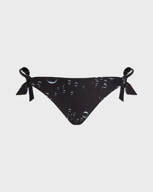 Vilebrequin - Bubble 3d Bikinihose Zum Seitlichen Binden Für Damen - Bademode - Flamme - Schwarz - Größe L Vilebrequin - Bubble 3d Bikinihose Zum Seitlichen Binden Für Damen - Bademode - Flamme - Schwarz - Größe L