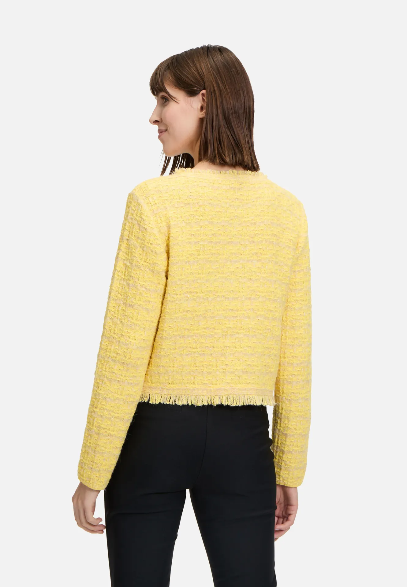 Strick-Cardigan mit Fransen Strick-Cardigan mit Fransen