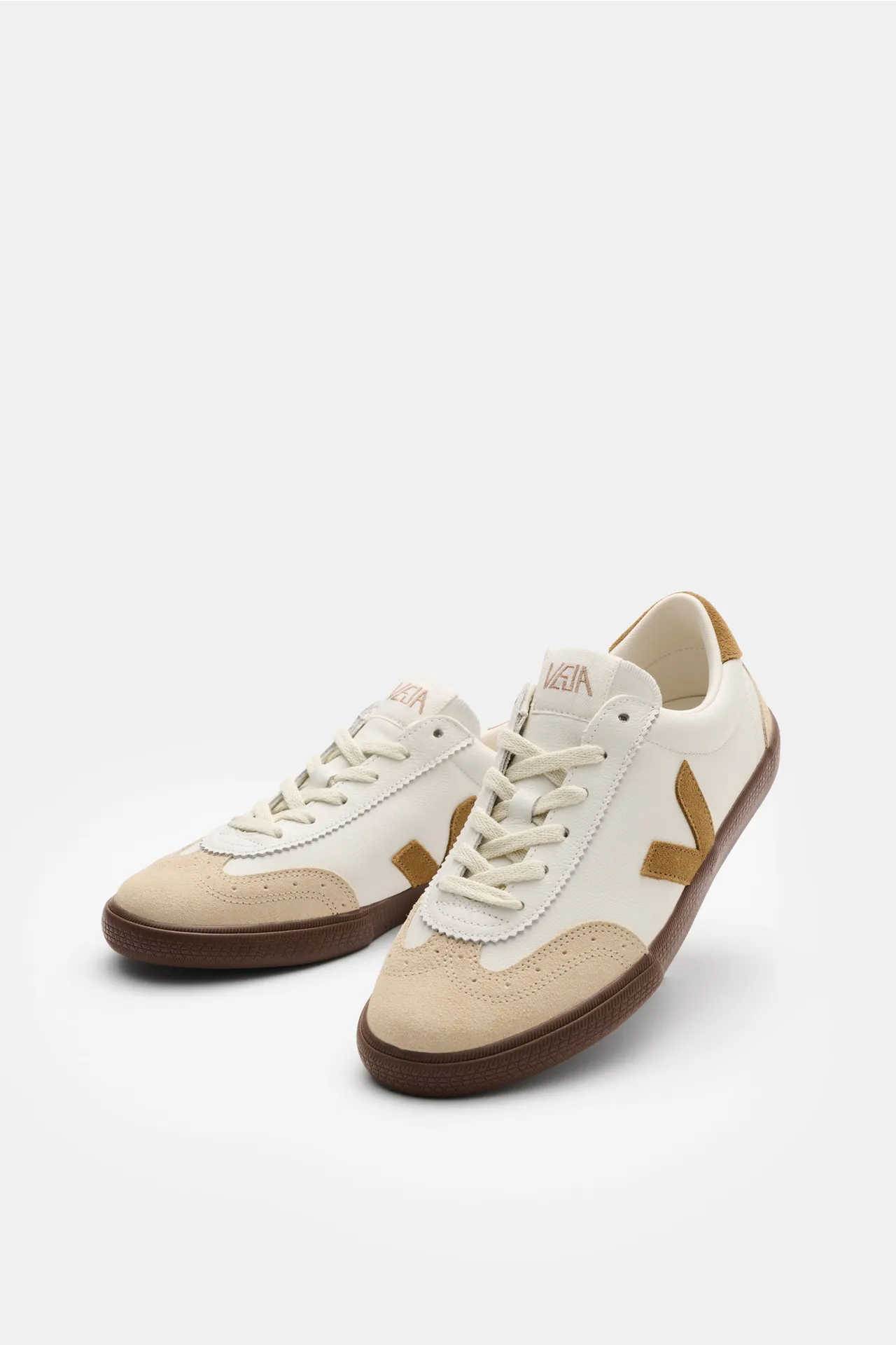 Veja - Herren - Sneaker 'Volley O.T. Leather' weiß/camel/beige – Bild 3