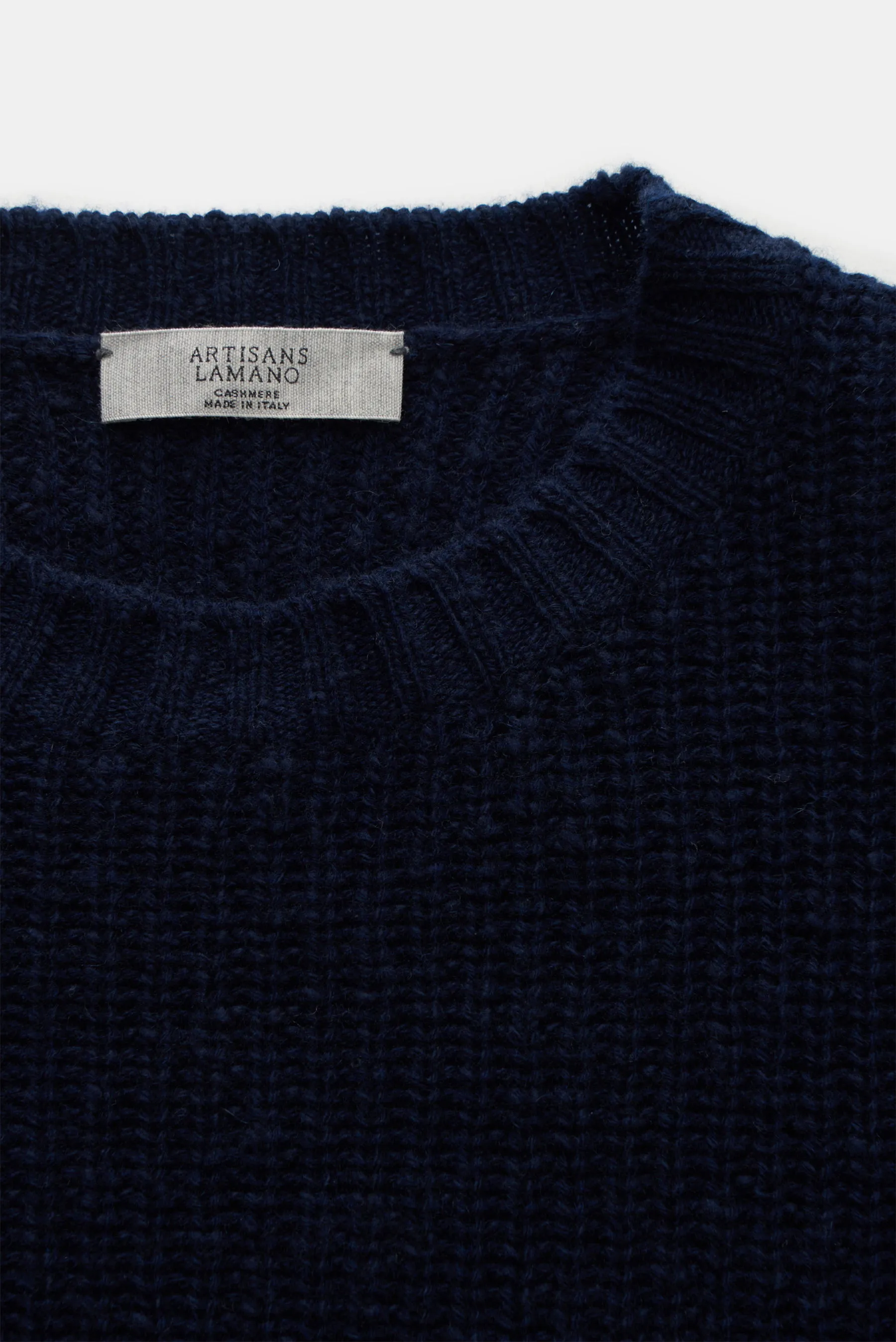 Lamano Artisans - Herren - Cashmere Rundhalspullover 'Burleigh' navy – Bild 2