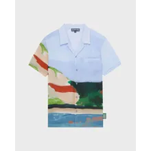 Vilebrequin - 360 Landscape Bowling-hemd Aus Leinen Für Herren – Vilebrequin X Highsnobiety - Hemd - Charli - Blau - Größe L Vilebrequin - 360 Landscape Bowling-hemd Aus Leinen Für Herren – Vilebrequin X Highsnobiety - Hemd - Charli - Blau - Größe L