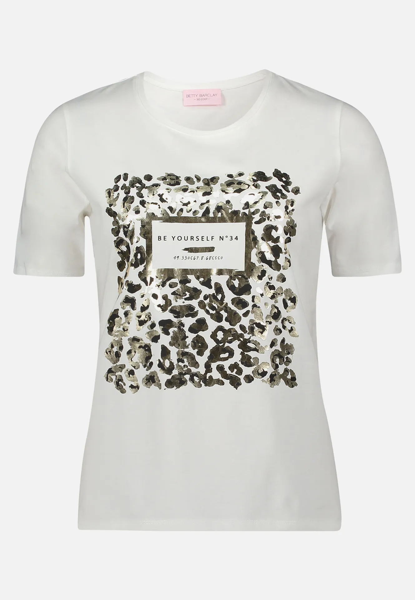 Basic Shirt mit Aufdruck – Bild 3