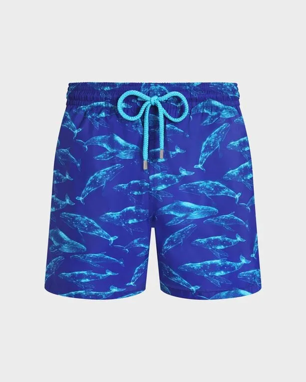 Vilebrequin - Ultraleichte Und Verstaubare Sparkling Whales Badeshorts Für Herren - Bademode - Mahina - Blau - Größe XXL Vilebrequin - Ultraleichte Und Verstaubare Sparkling Whales Badeshorts Für Herren - Bademode - Mahina - Blau - Größe XXL