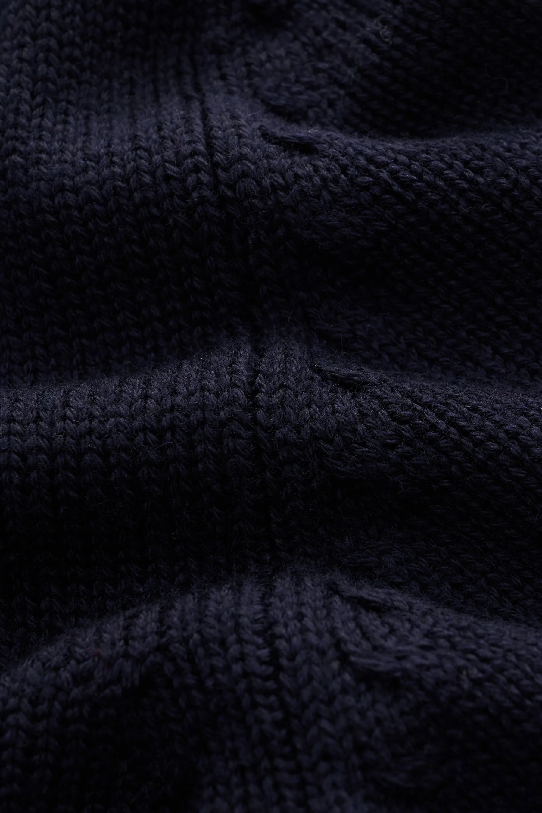 B.F. Knitwear - Herren - Merino Strickjacke navy – Bild 4