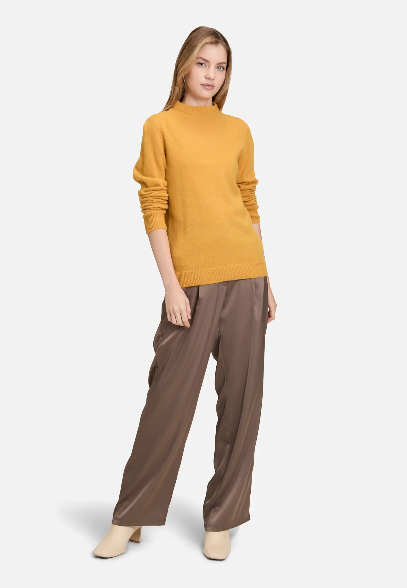 Kaschmir-Pullover mit Stehkragen – Bild 2