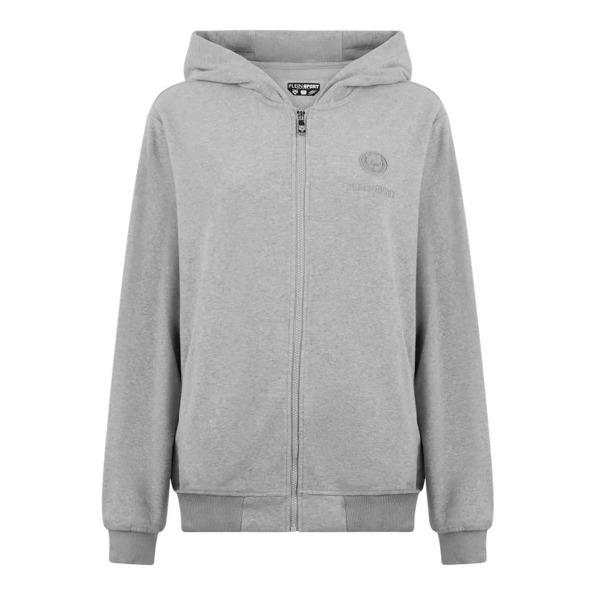 Plein Sport - Kapuzen-Sweatjacket - Größe XXL - grau Plein Sport - Kapuzen-Sweatjacket - Größe XXL - grau
