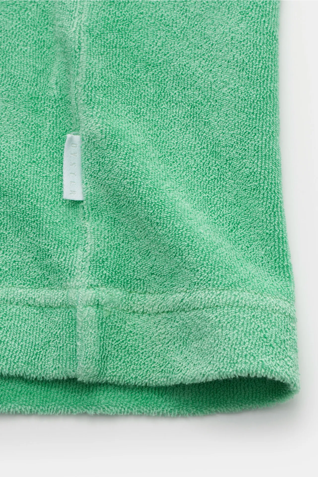 04651/ A trip in a bag - Herren - Frottee Rundhals-T-Shirt 'Terry Tee' hellgrün – Bild 4