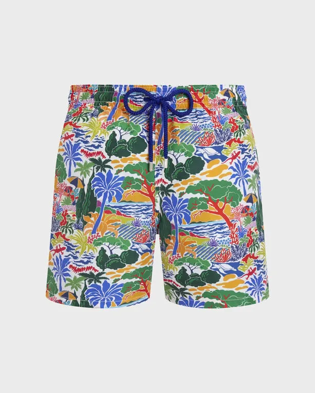 Vilebrequin - Seaside Life Badeshorts Für Herren - Bademode - Moorea - Weiss - Größe S Vilebrequin - Seaside Life Badeshorts Für Herren - Bademode - Moorea - Weiss - Größe S