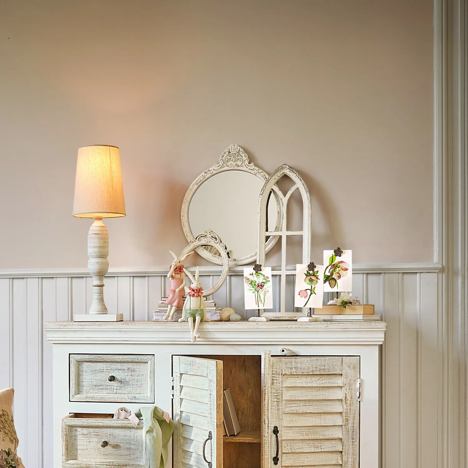 Spiegel mit Deko-Fenstern im 3er Set Morilev – Bild 5