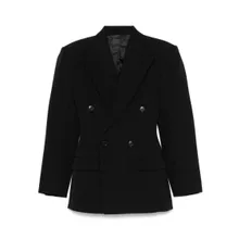 PHOEBE PHILO - Structured Shoulder Tailored Jacket With Double-Br - Größe 34 - schwarz PHOEBE PHILO - Structured Shoulder Tailored Jacket With Double-Br - Größe 34 - schwarz