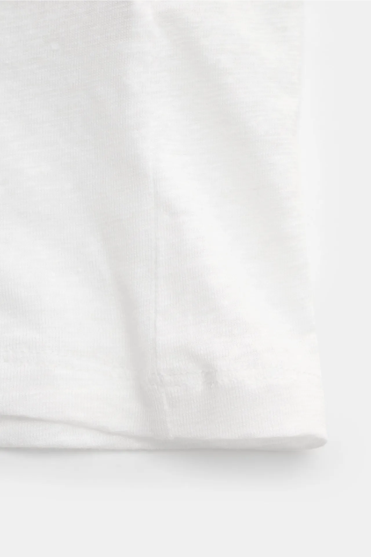 Majestic Filatures - Herren - Leinen Rundhals-T-Shirt weiß – Bild 3