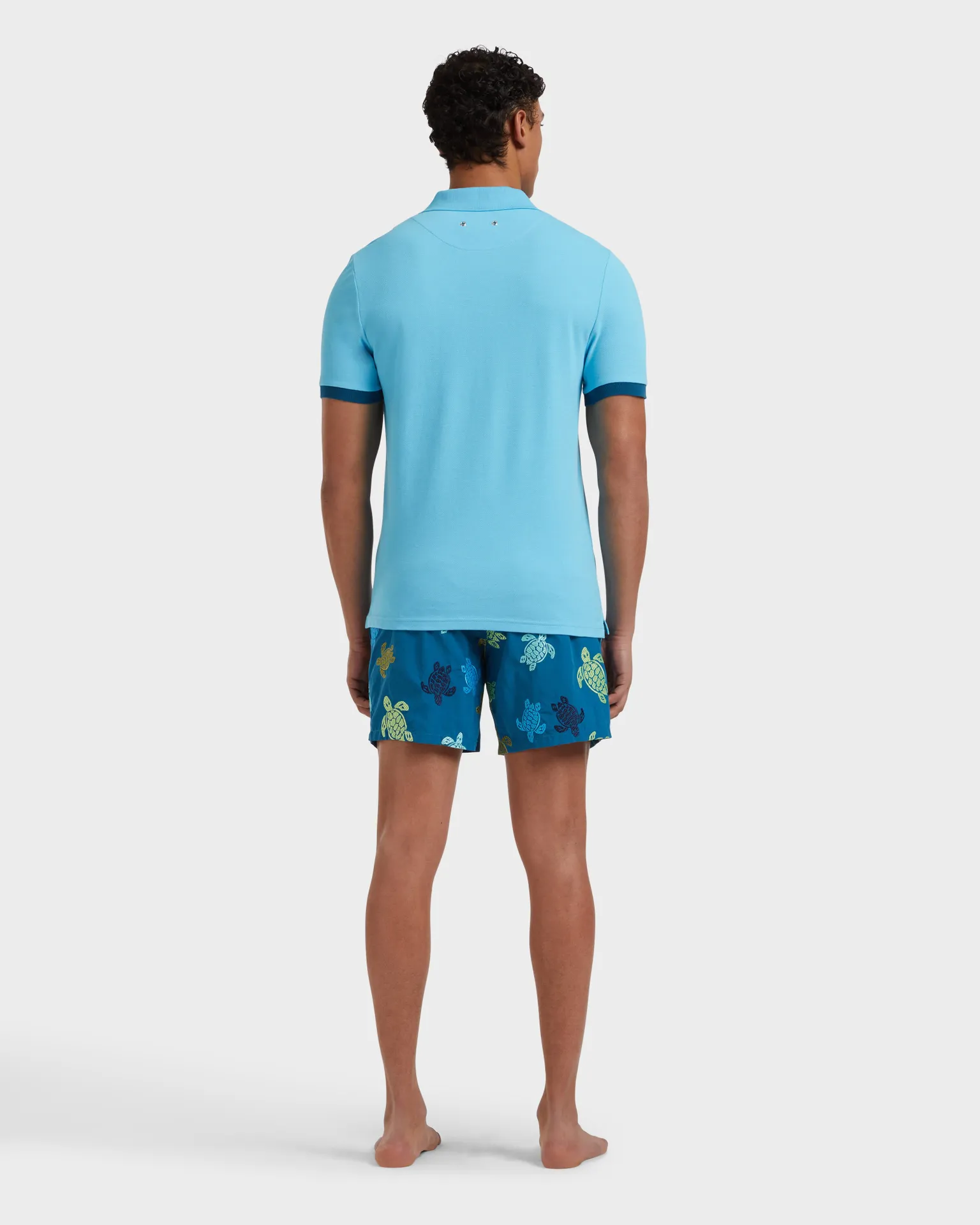 Vilebrequin - Solid Polohemd Aus Baumwolle Für Herren - Polohemd - Palatin - Blau - Größe XXXL – Bild 4