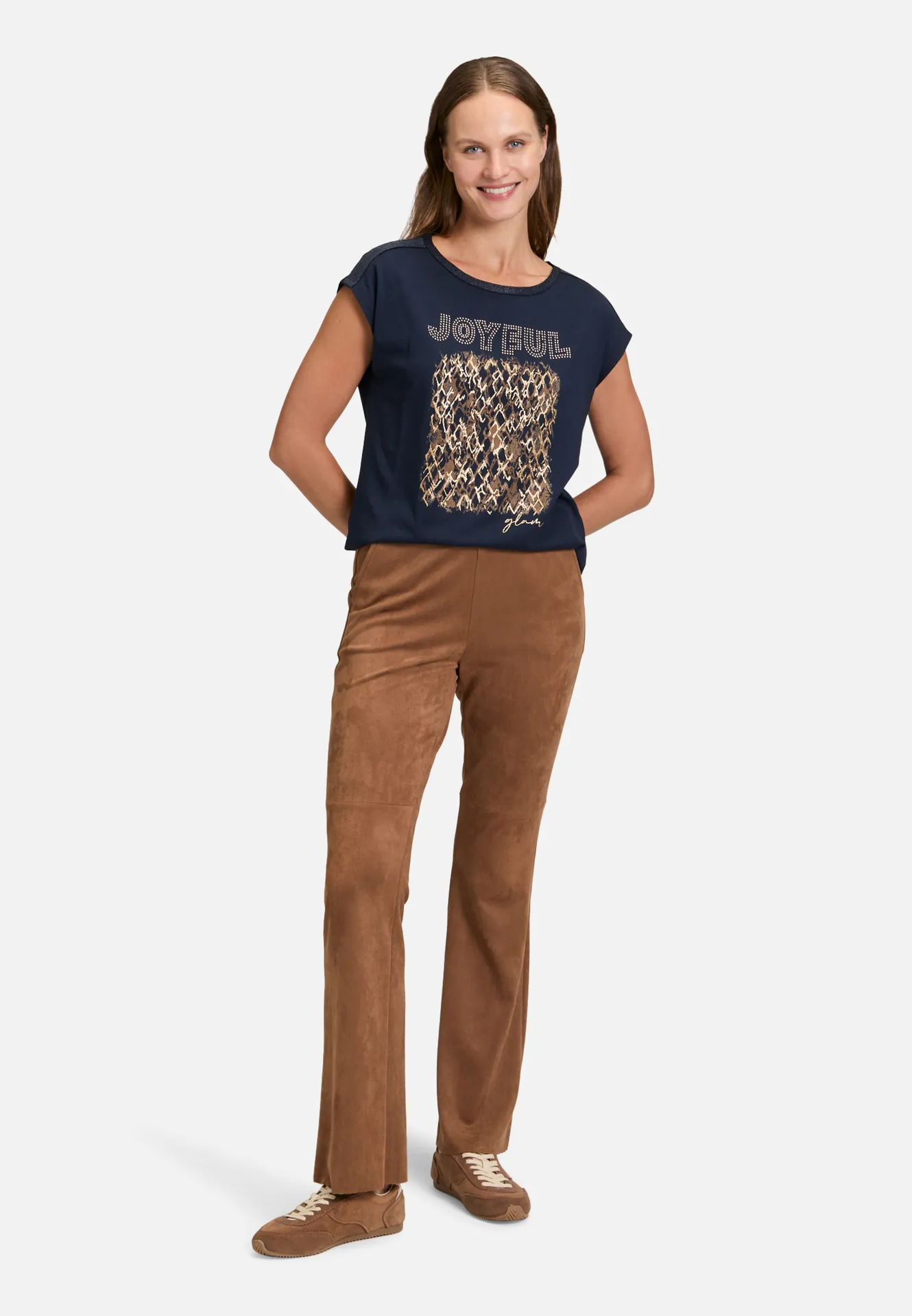 Blusenshirt mit U-Boot-Ausschnitt – Bild 2