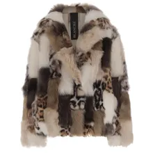 Blancha - Color-Block Shearling Jacket With Long Sleeves - Größe 42 - bunt Blancha - Color-Block Shearling Jacket With Long Sleeves - Größe 42 - bunt