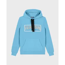 Vilebrequin - Solid Kapuzenpullover Aus Baumwolle Für Herren - Sweatshirt - Martin - Blau - Größe L Vilebrequin - Solid Kapuzenpullover Aus Baumwolle Für Herren - Sweatshirt - Martin - Blau - Größe L