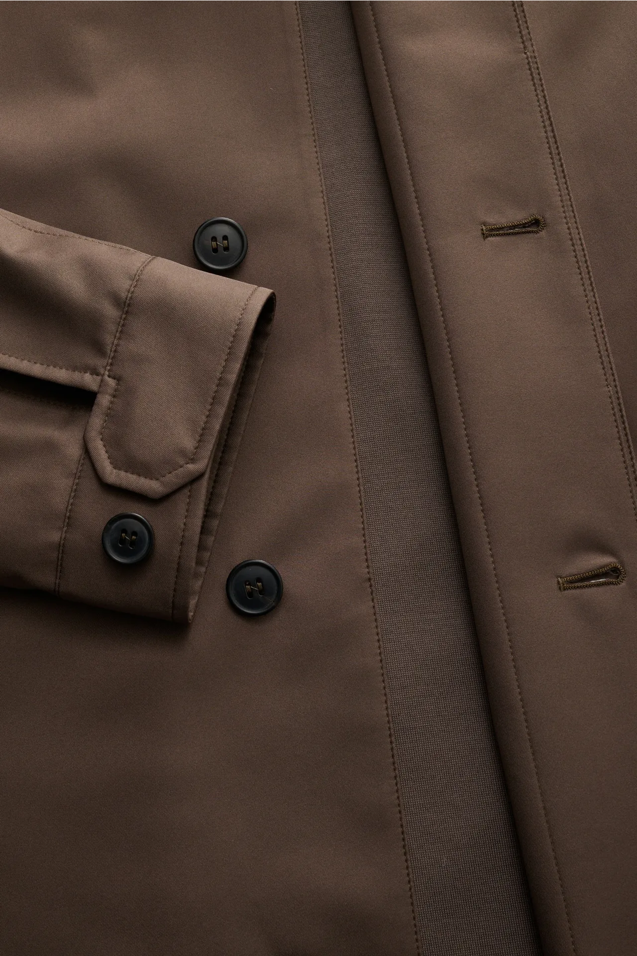 Zegna - Herren - Mantel 'Motorin' graubraun – Bild 4