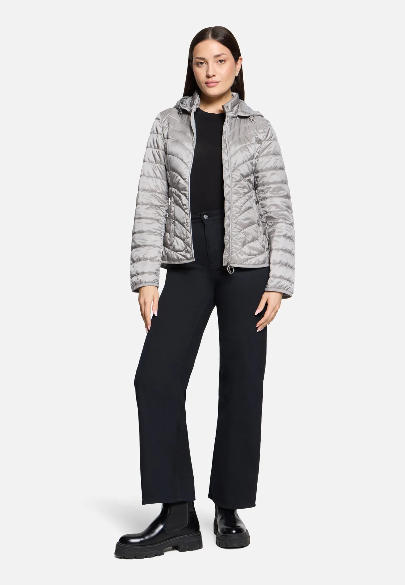 Outdoorjacke mit abnehmbarer Kapuze – Bild 2