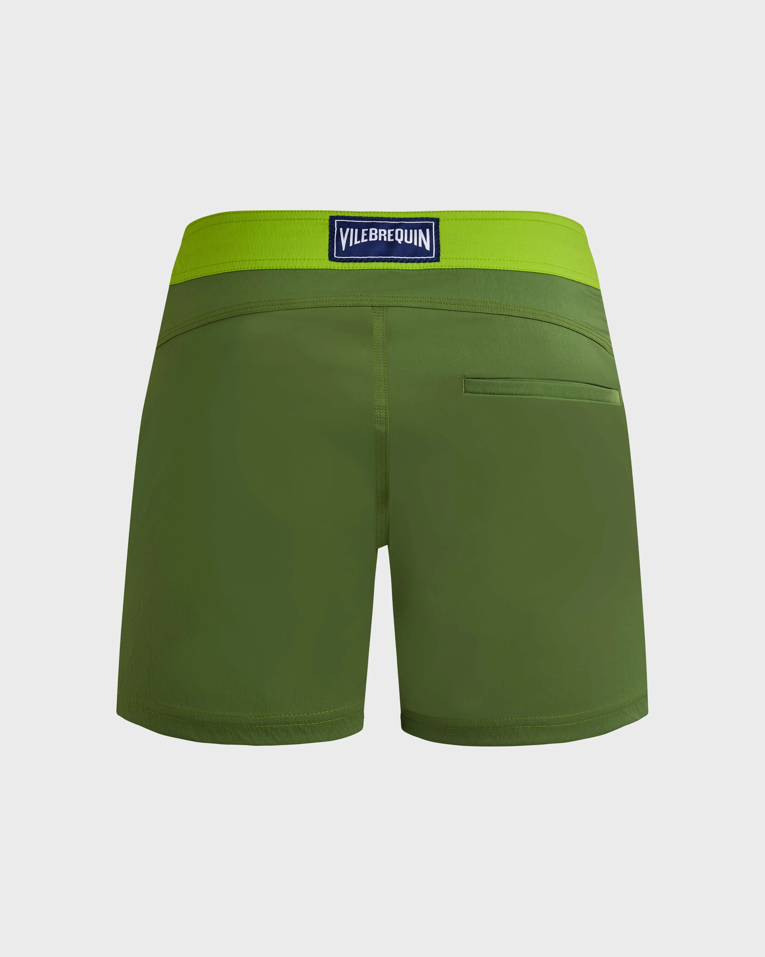 Vilebrequin - Color Block Stretch-badeshorts Mit Flachem Bund Für Herren - Bademode - Merle - Grün - Größe XXL – Bild 2