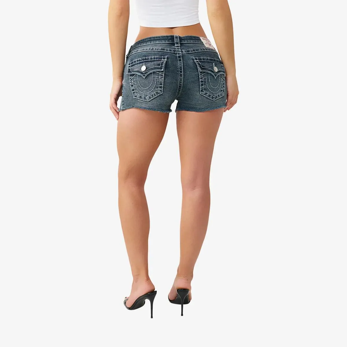 True Religion - Jeansshorts JOEY - Größe 26 - schwarz – Bild 2