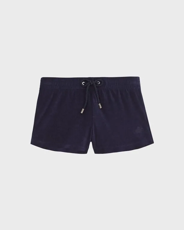 Vilebrequin - Solid Frottee-shorts Für Damen - Shorty - Fiora - Blau - Größe XS Vilebrequin - Solid Frottee-shorts Für Damen - Shorty - Fiora - Blau - Größe XS