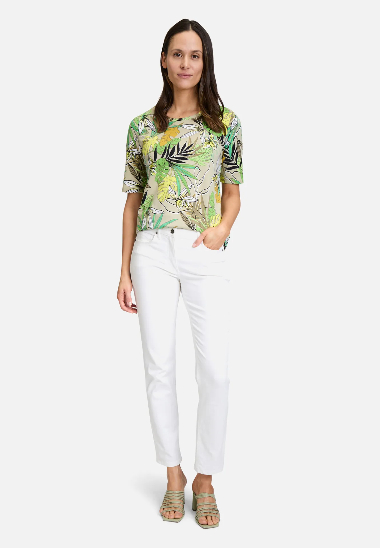 Basic Shirt mit Blumenprint – Bild 2