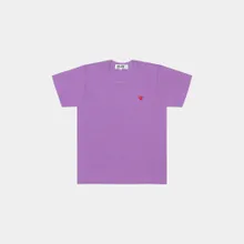 Color Series T-Shirt - Purple/ Small Red Heart Emblem Color Series T-Shirt - Purple/ Small Red Heart Emblem