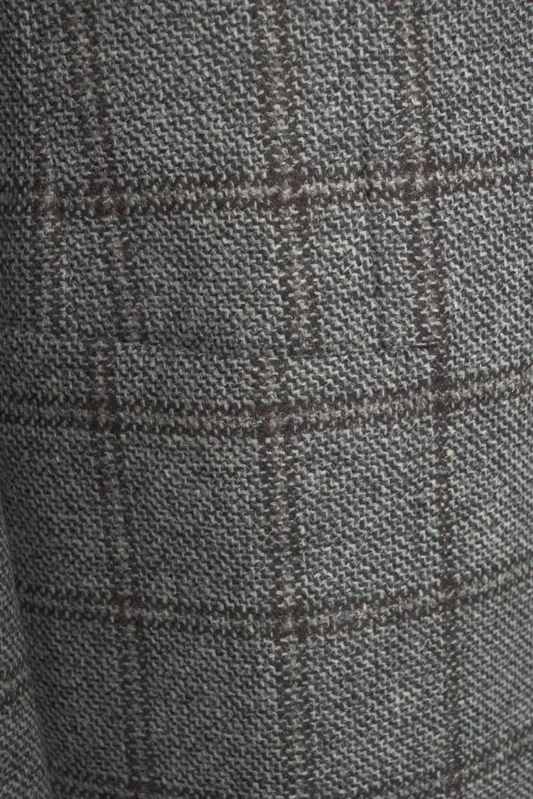 The Gigi - 'Nuvola' Checked Blazer - Größe 50 - grau – Bild 2