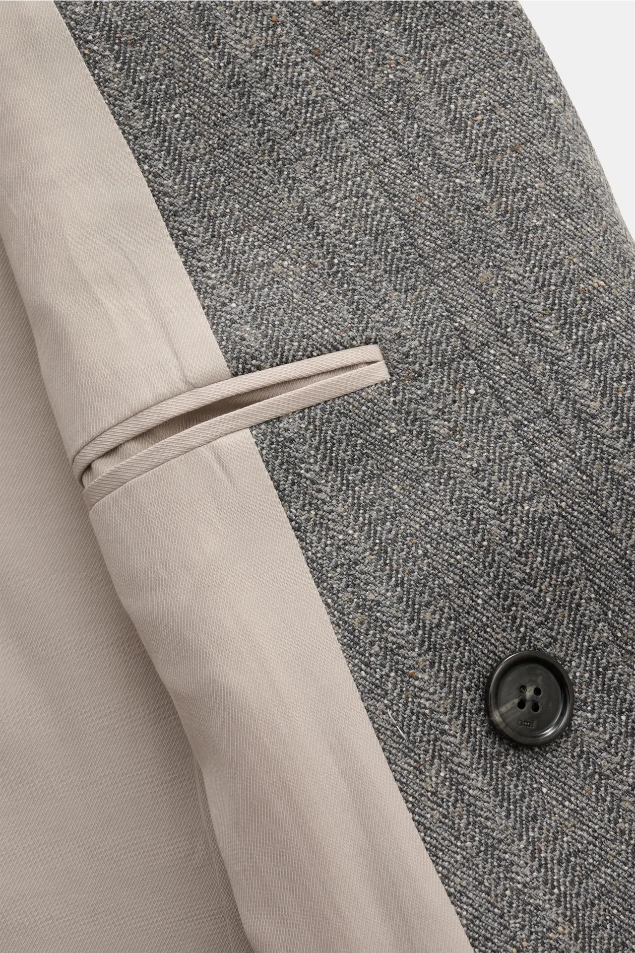 Ami Paris - Herren - Mantel grau meliert – Bild 5