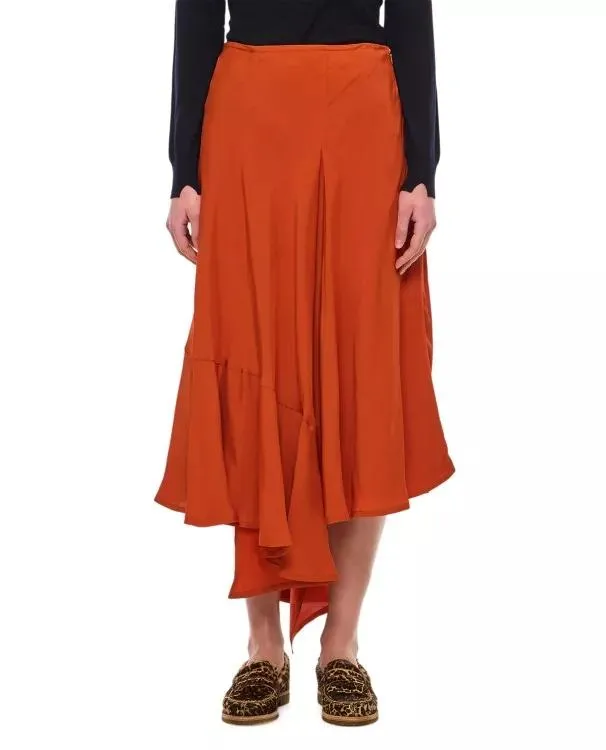 Colville - Voulant Midi Skirt - Größe 38 - orange Colville - Voulant Midi Skirt - Größe 38 - orange