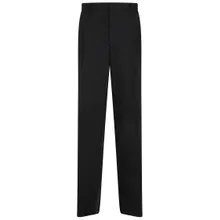 Lardini - Refined Fit Trousers In Wool - Größe 50 - schwarz Lardini - Refined Fit Trousers In Wool - Größe 50 - schwarz