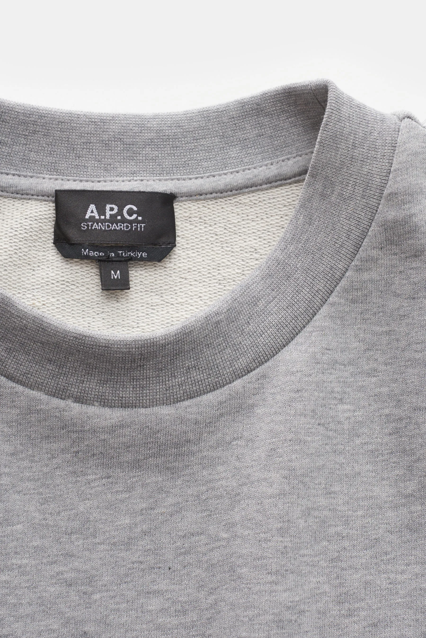 A.P.C. - Herren - Rundhals-Sweatshirt 'Standard Grand VPC' grau meliert – Bild 2