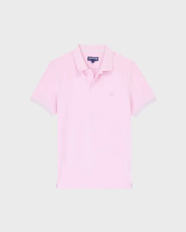 Vilebrequin - Solid Polohemd Aus Baumwolle Für Herren - Polohemd - Palatin - Rosa - Größe M Vilebrequin - Solid Polohemd Aus Baumwolle Für Herren - Polohemd - Palatin - Rosa - Größe M