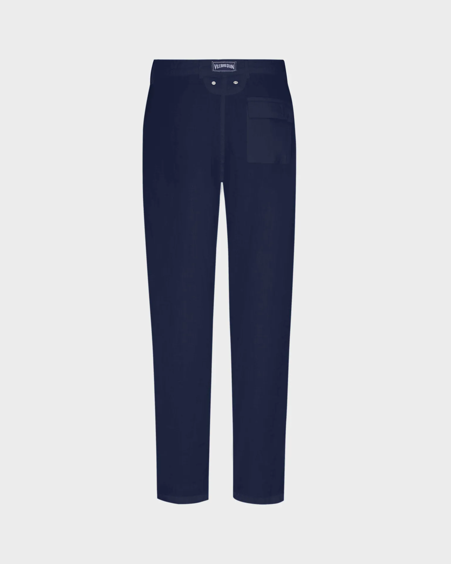 Vilebrequin - Solid Leinenhose Mit Geradem Schnitt Für Herren - Hose - Panache - Blau - Größe XL – Bild 2