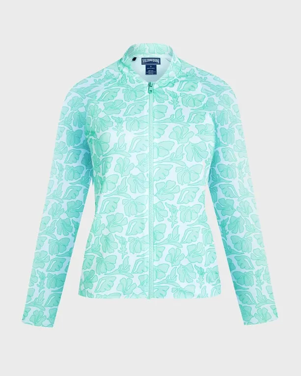 Vilebrequin - Langärmeliger Seashells Rashguard Mit Reißverschluss Für Damen - Rashguard - Flynn-zx - Weiss - Größe M Vilebrequin - Langärmeliger Seashells Rashguard Mit Reißverschluss Für Damen - Rashguard - Flynn-zx - Weiss - Größe M