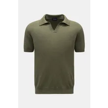 Drumohr - Herren - Kurzarm-Strickpolo graugrün Drumohr - Herren - Kurzarm-Strickpolo graugrün