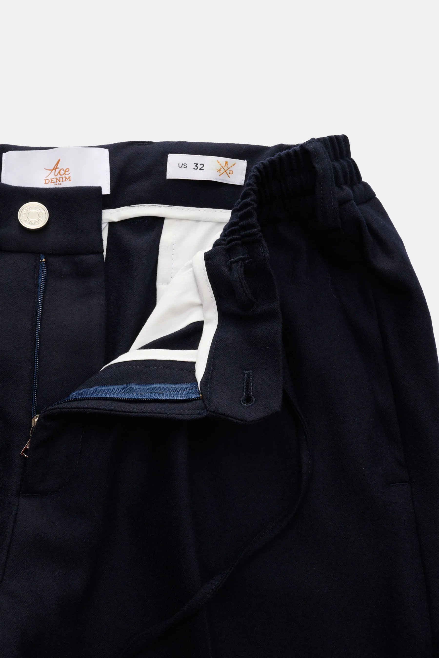 Ace Denim - Herren - Woll-Jogpants navy – Bild 4