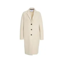 Harris Wharf - Long Virgin Wool Coat With Classic Notched Collar - Größe 44 - beige Harris Wharf - Long Virgin Wool Coat With Classic Notched Collar - Größe 44 - beige