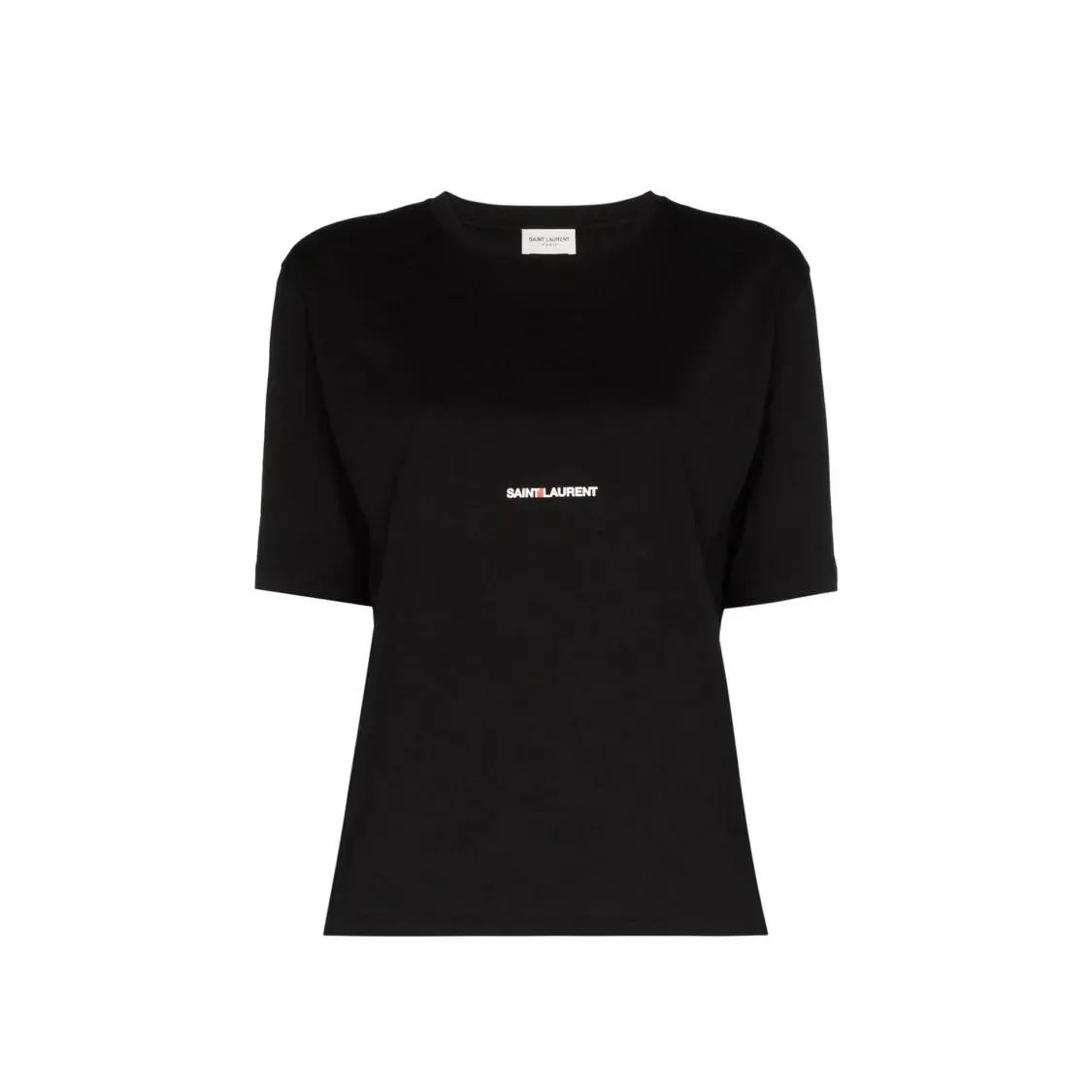 Saint Laurent - Cotton Logo T-Shirt - Größe M - schwarz Saint Laurent - Cotton Logo T-Shirt - Größe M - schwarz